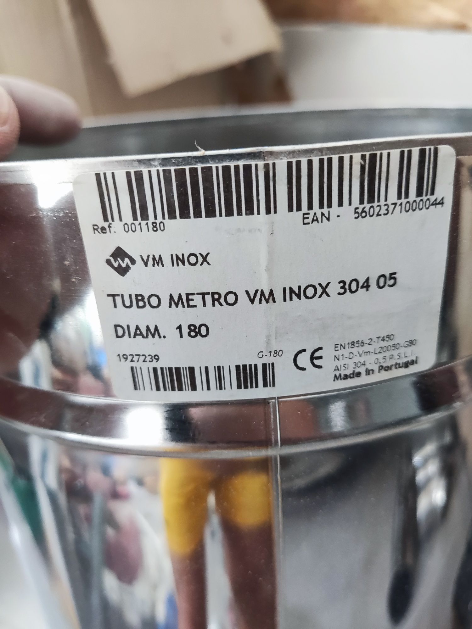 Tubos e curvas VM Inox D180