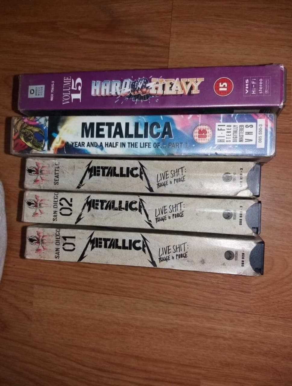 Cassetes VHS música Metallica