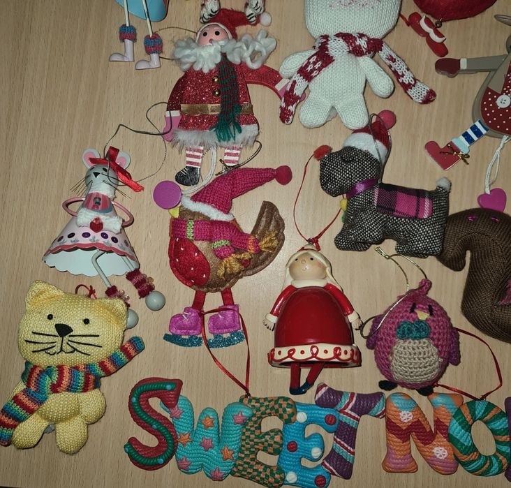 Conjunto bonecos natal loja gato preto