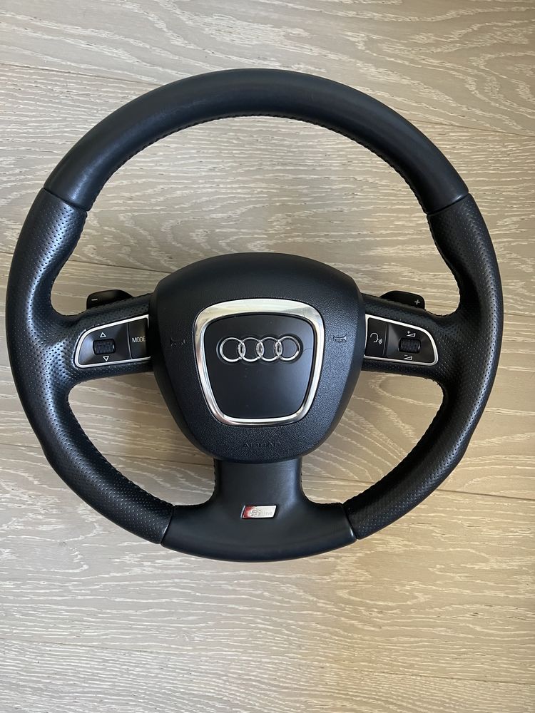 Kierownica Audi A5 8T Multifunkcja łopatki A4 B7 B8 A3 A6