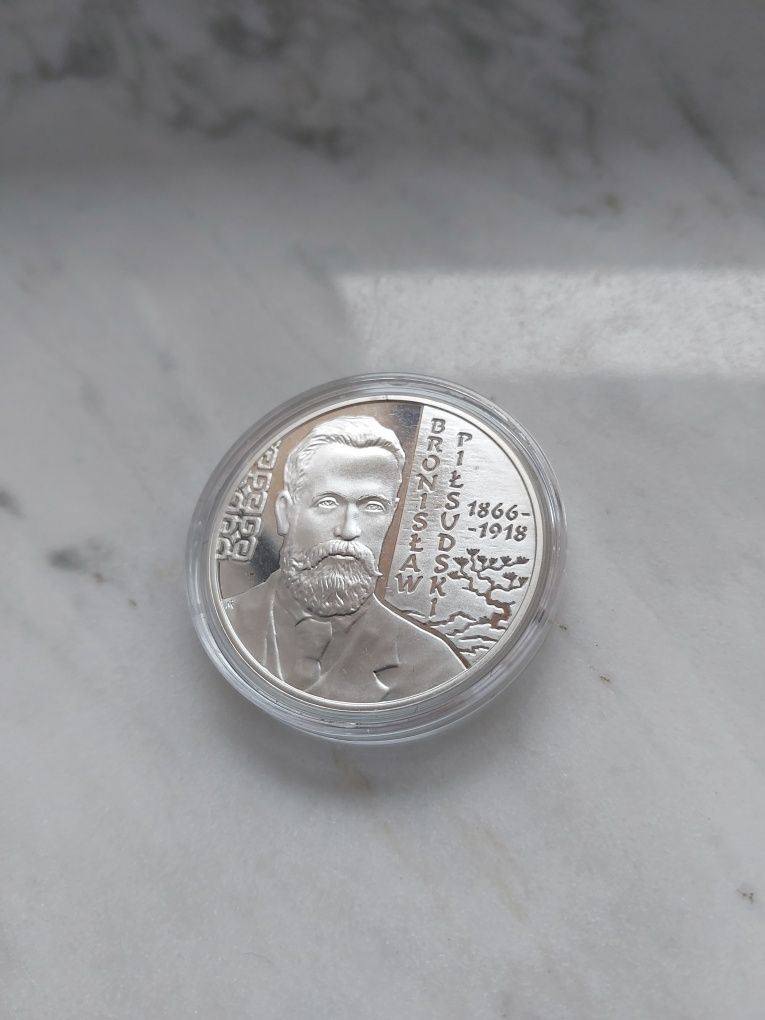 10zł srebrna moneta kolekcjonerska Bronisław Piłsudski