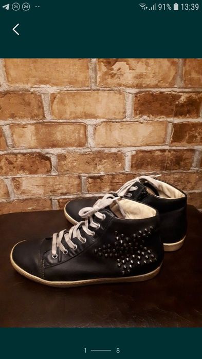 Ботинки кожаные демисезонные 39-39,5р.(25-25,5см).