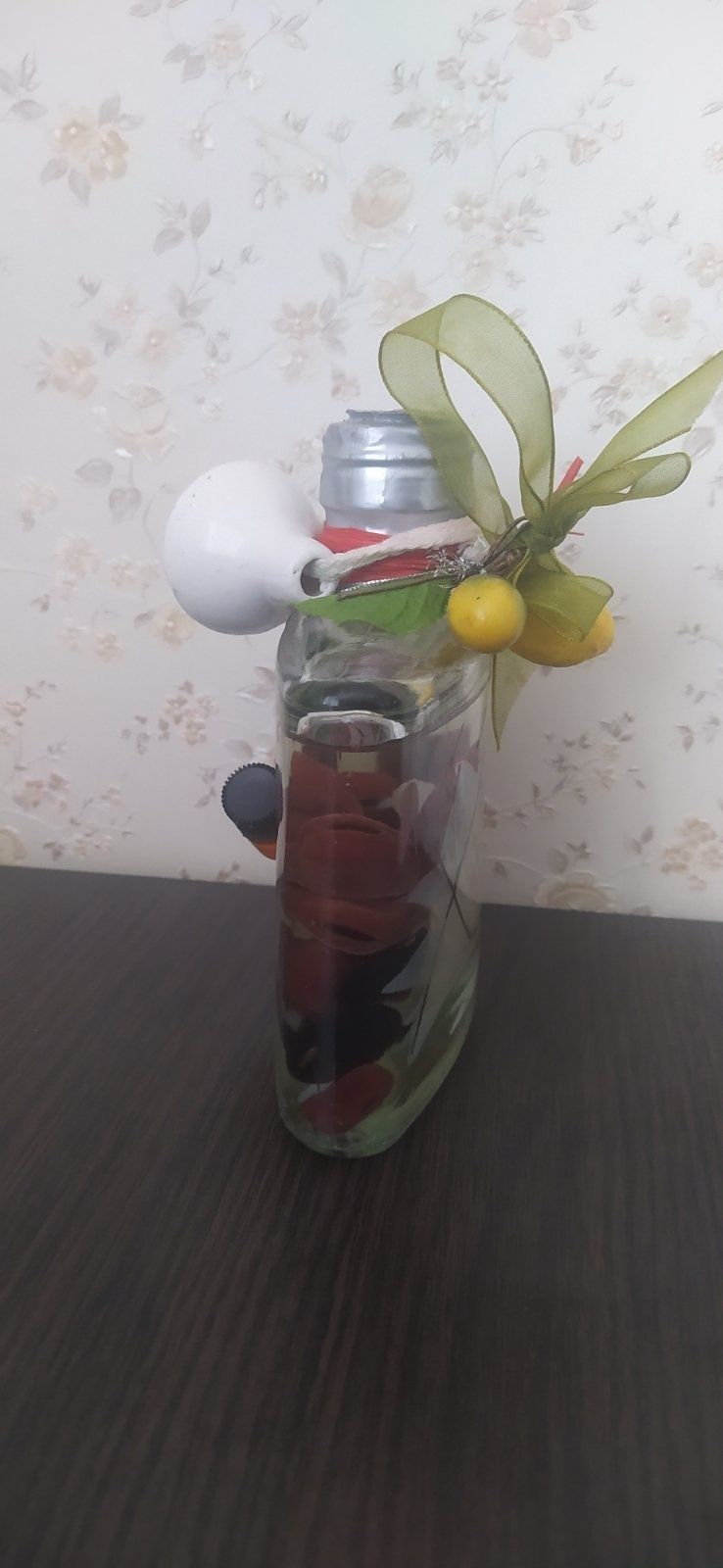 Свеча Лотос в бутылке