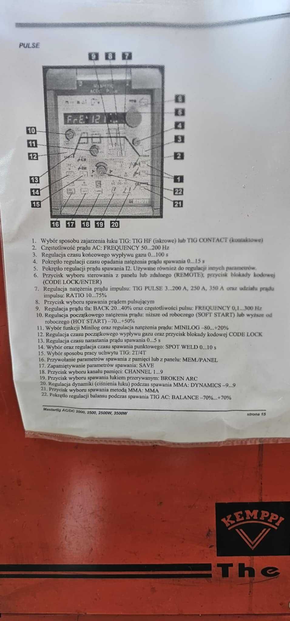Spawarka Master Tig KEMPPI AC/DC3500W