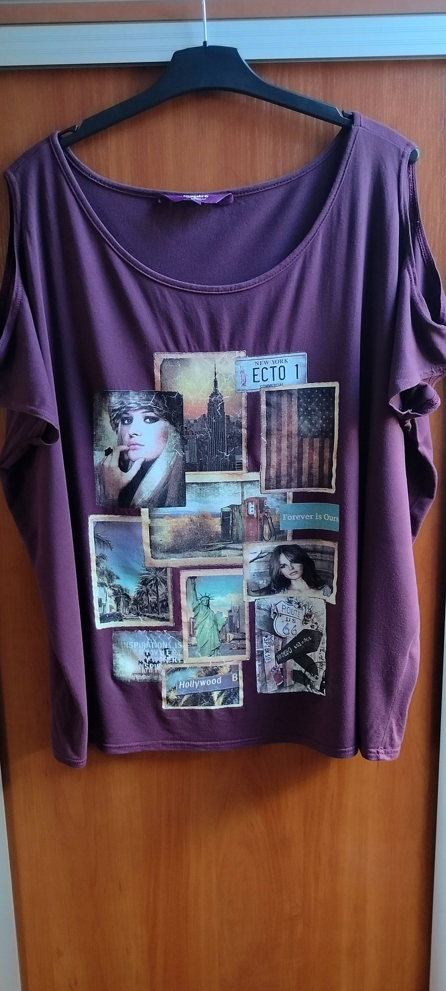 Ładna Duża Bluzka NewLook z krótkim rękawem 50