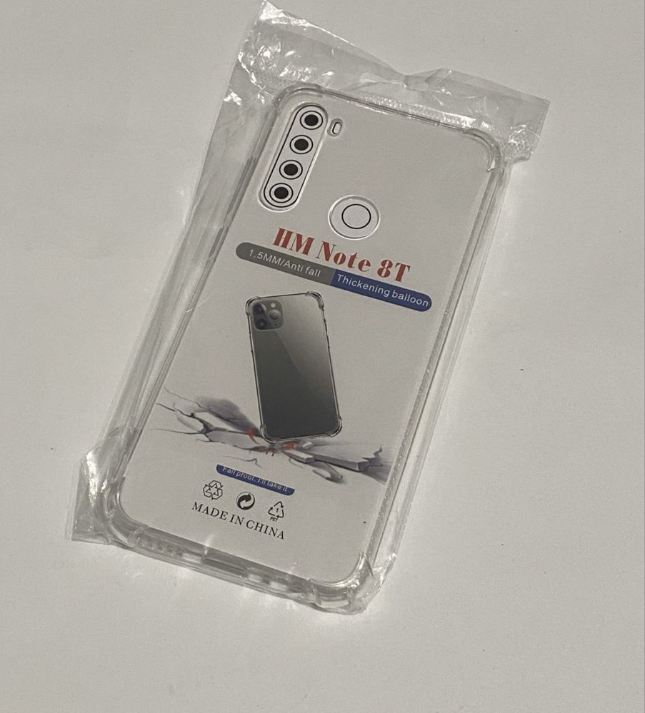 Чехол Xiaomi Redmi Note 8T Прозорий Протиударний