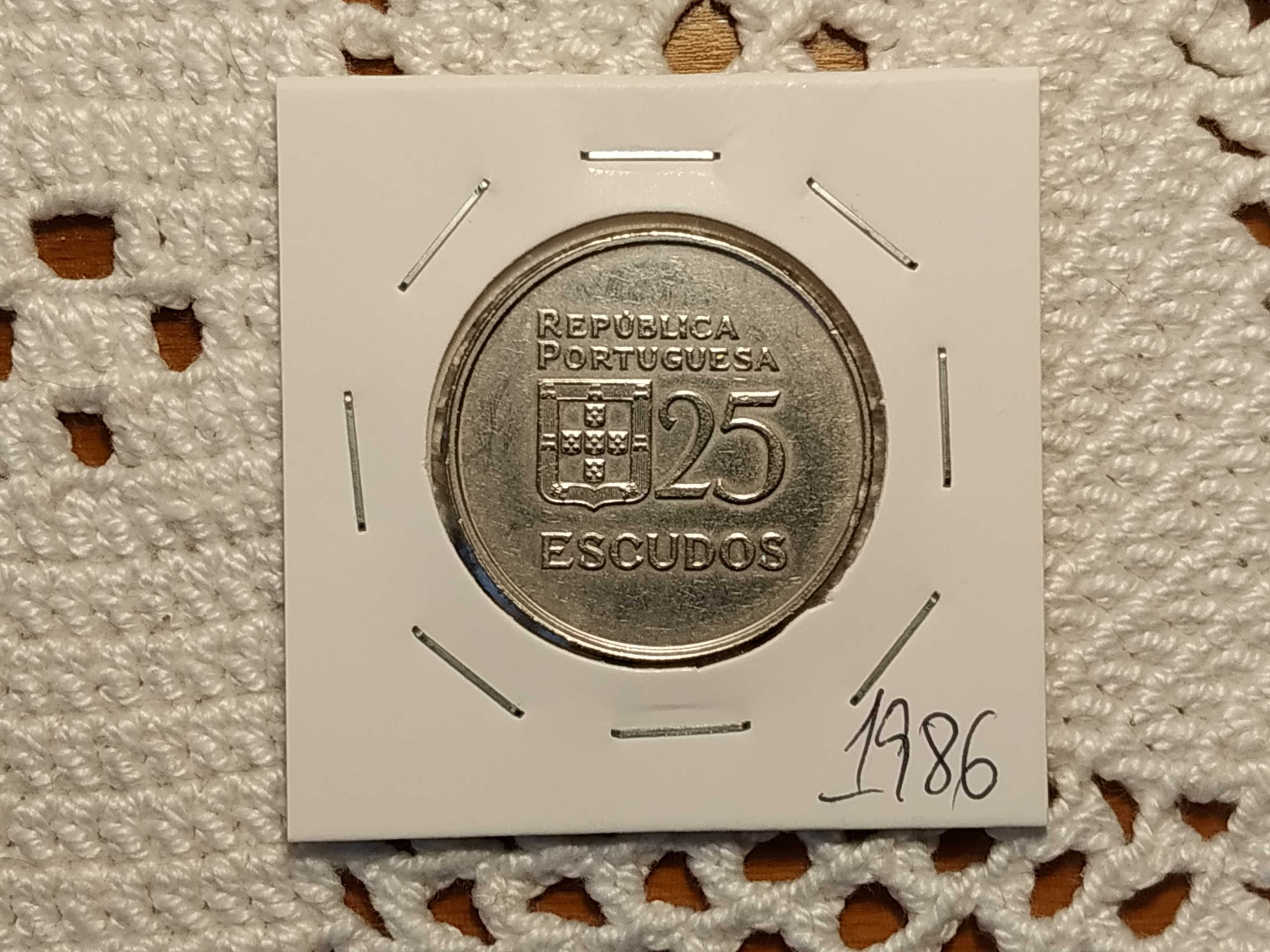 Portugal - moeda de 25 escudos de 1986