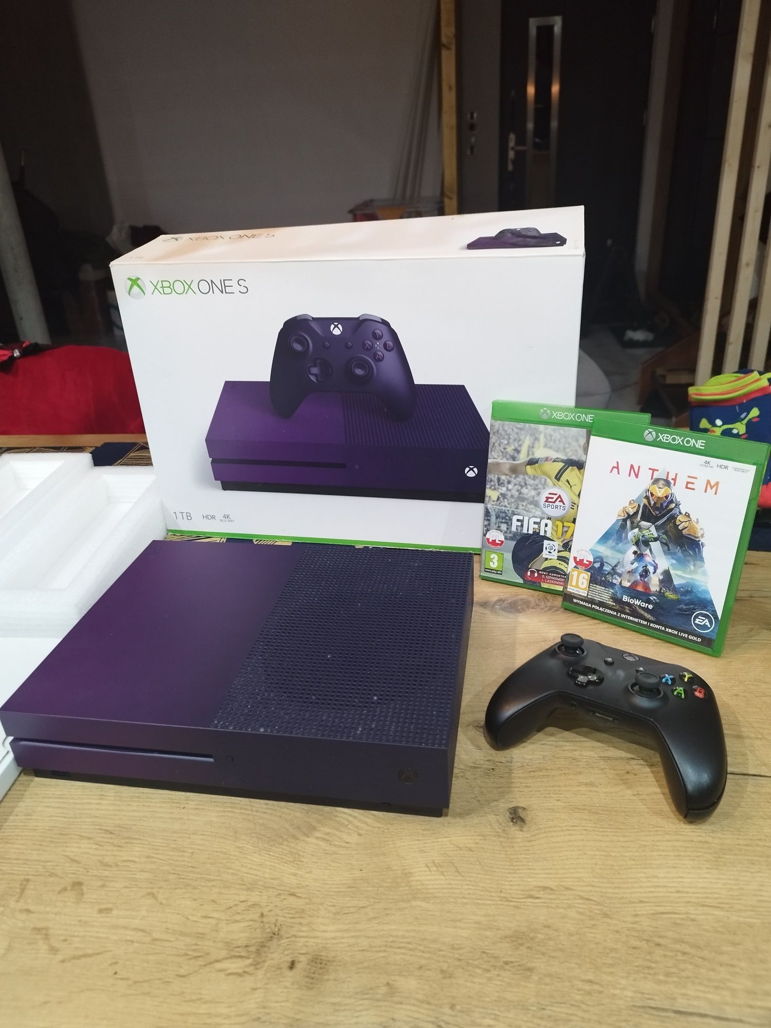 Xbox one S Limitowana edycja Fortnite kolekcjonerskie Kartonik Pad Gry