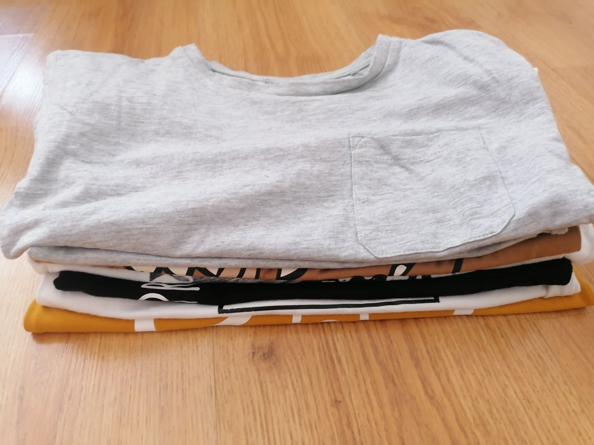 Koszulki zestaw długi rękaw bluzki chłopięce 110 116 H&M Reserved Miko