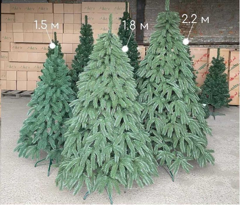 Хіт продажу! Елітна ялинка Буковельська лита штучна зелена. Елка Ель