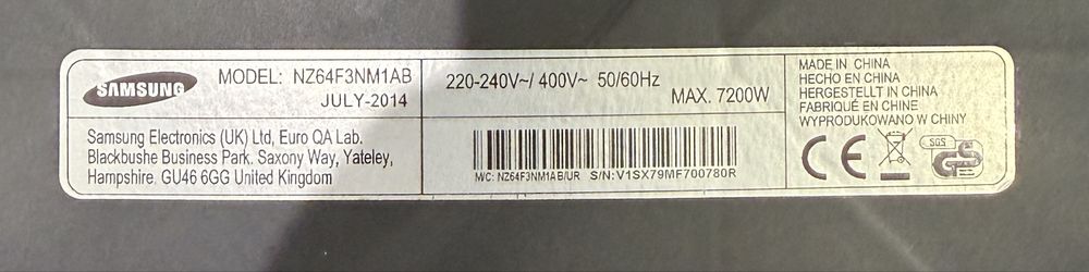 Płyta indukcyjna Samsung NZ64F3NM1AB