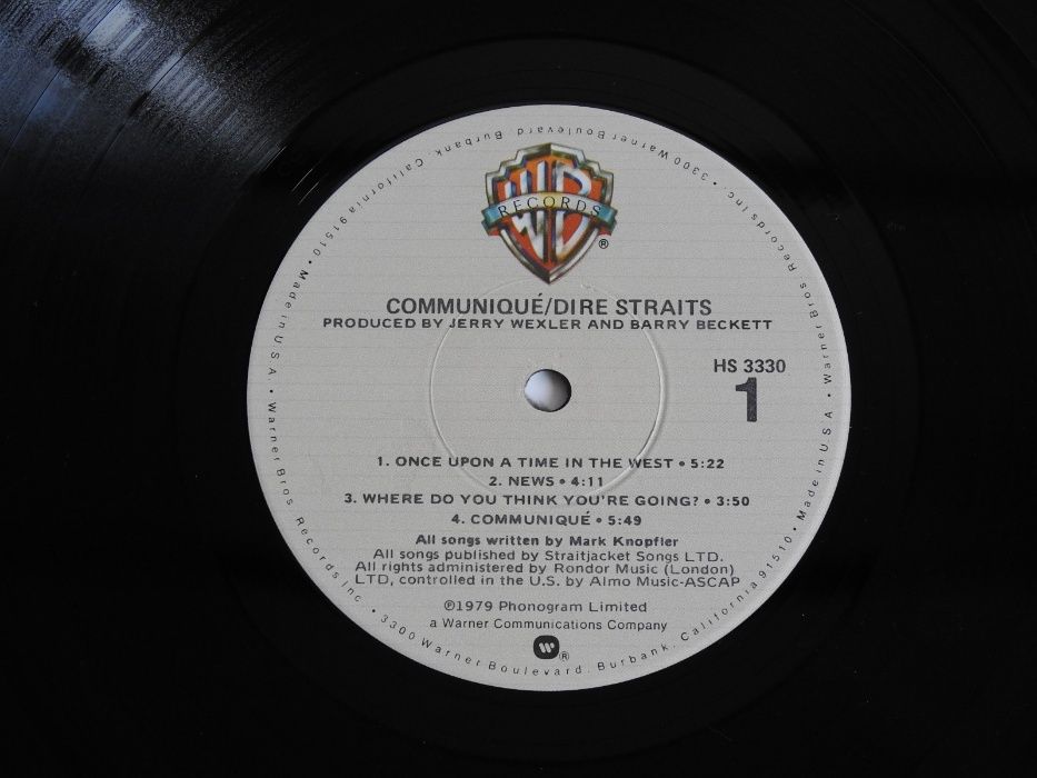 Dire Straits *Communique* LP оригинальная пластинка 1979 USA EX плёнка