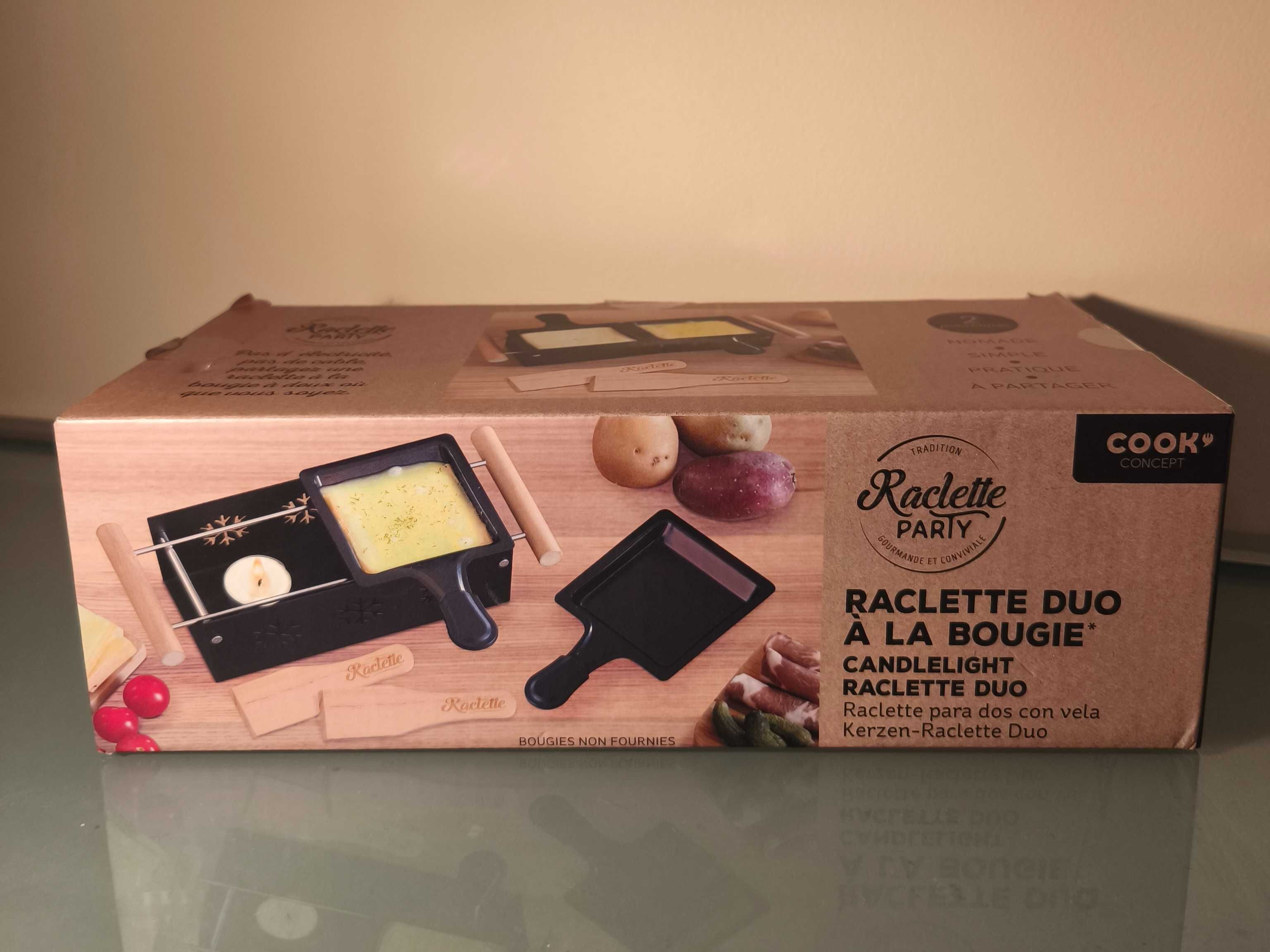 Mały zestaw Raclette na świece, mini grill