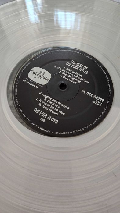 Płyta winyl The Best Of The Pink Floyd - Columbia transparent - unikat