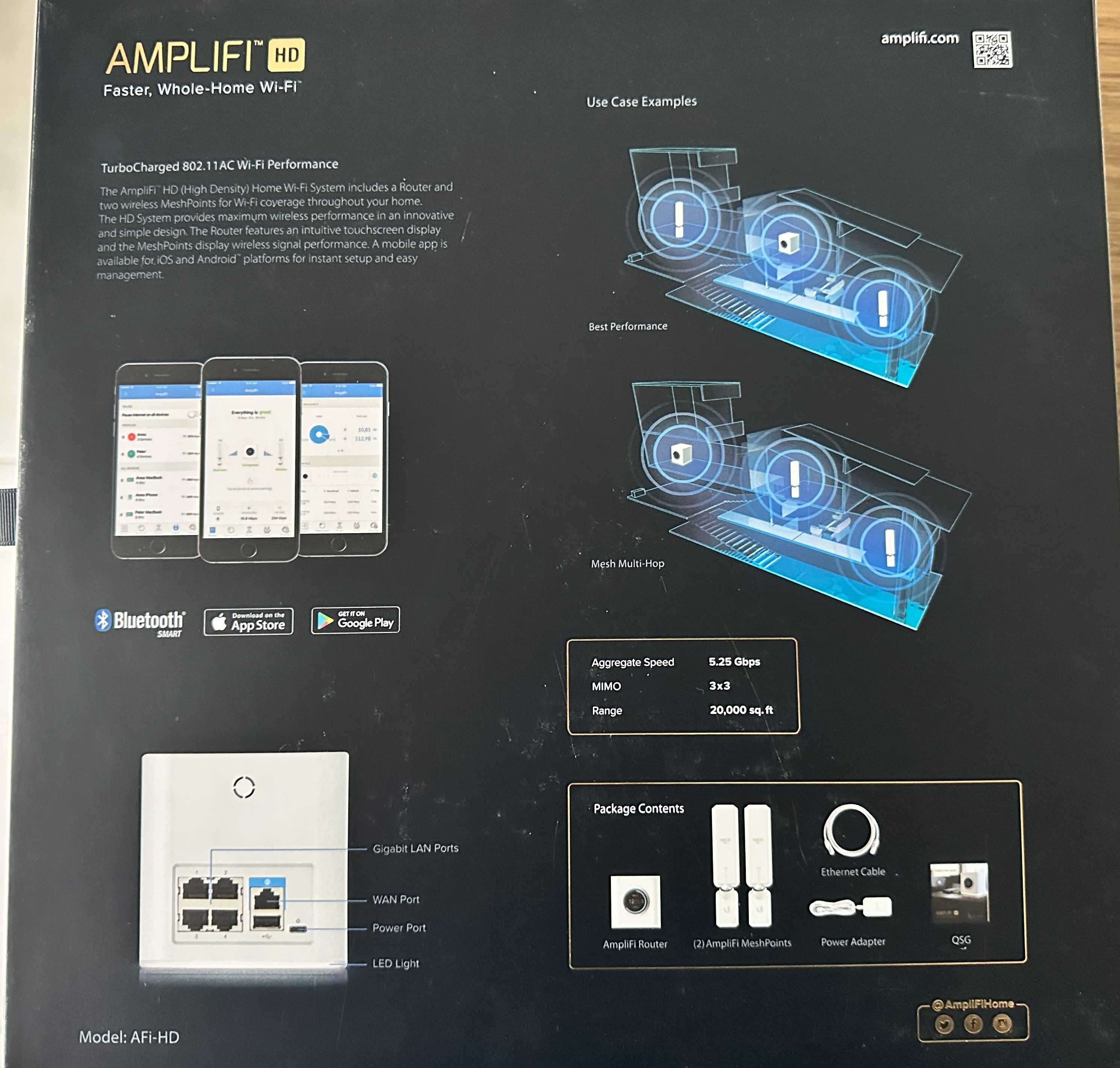 AmpliFi HD – stabilne Wi-Fi Mesh | Router + 2 Mesh Pointy | Stan bdb