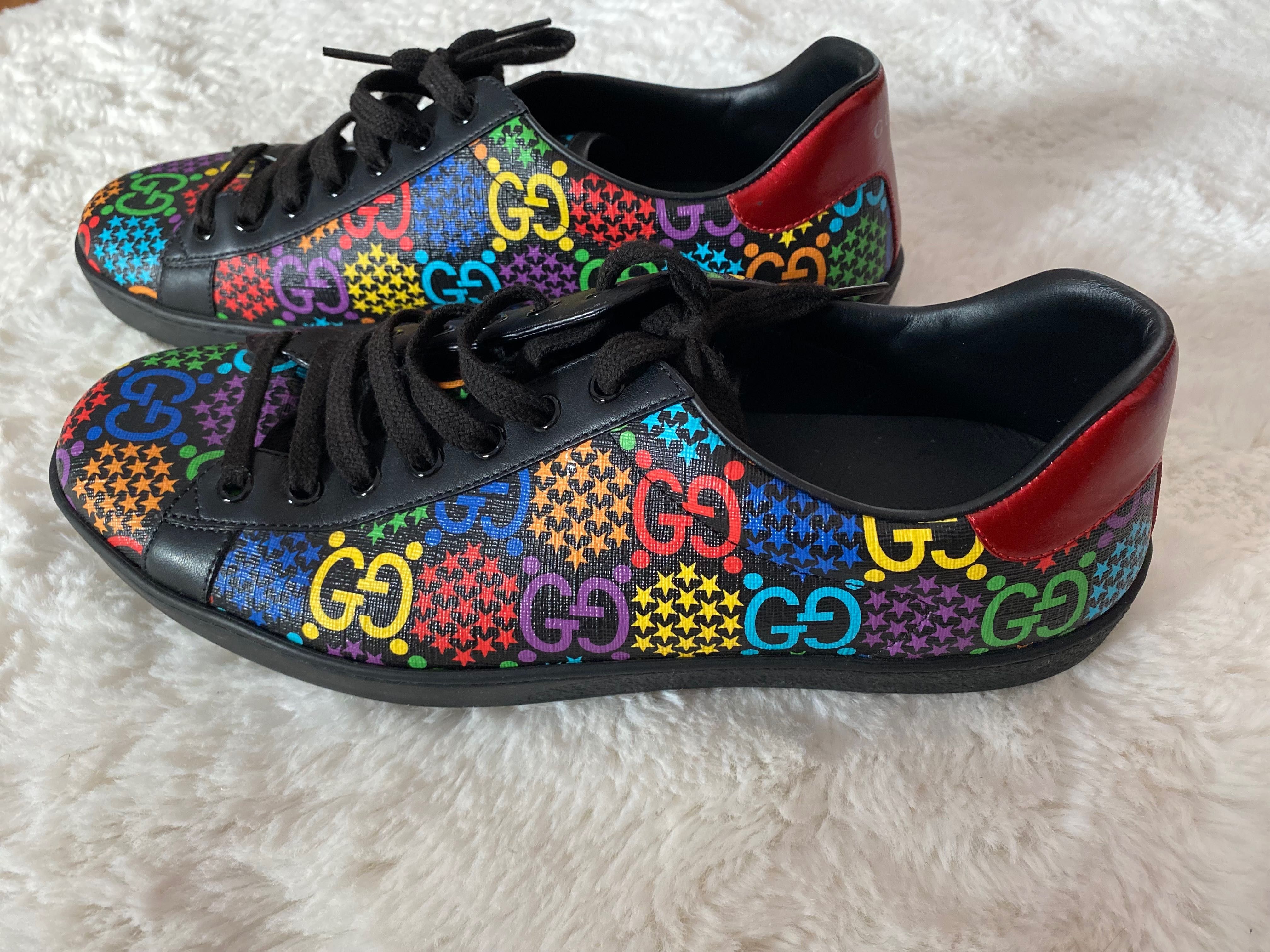 Tênis Gucci Psychedelic Ace GG Monogram
