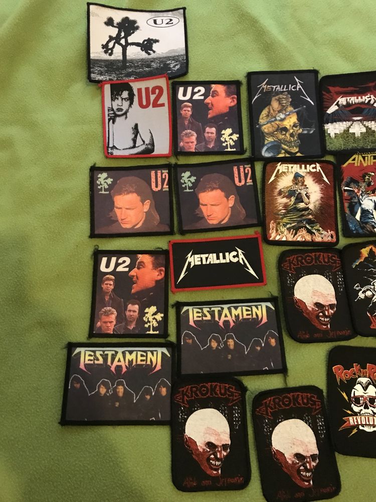 ACDC - Iron Maiden - Metalica - U2 - Patches - Remendos