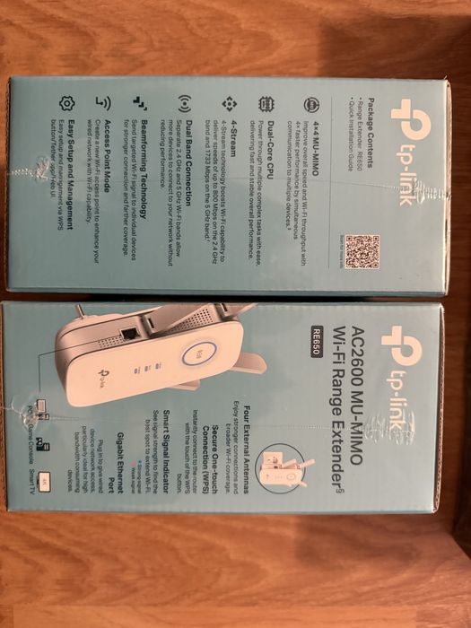 5 Repetidores Wifi Tp-Link AC2600 - 2 deles por abrir