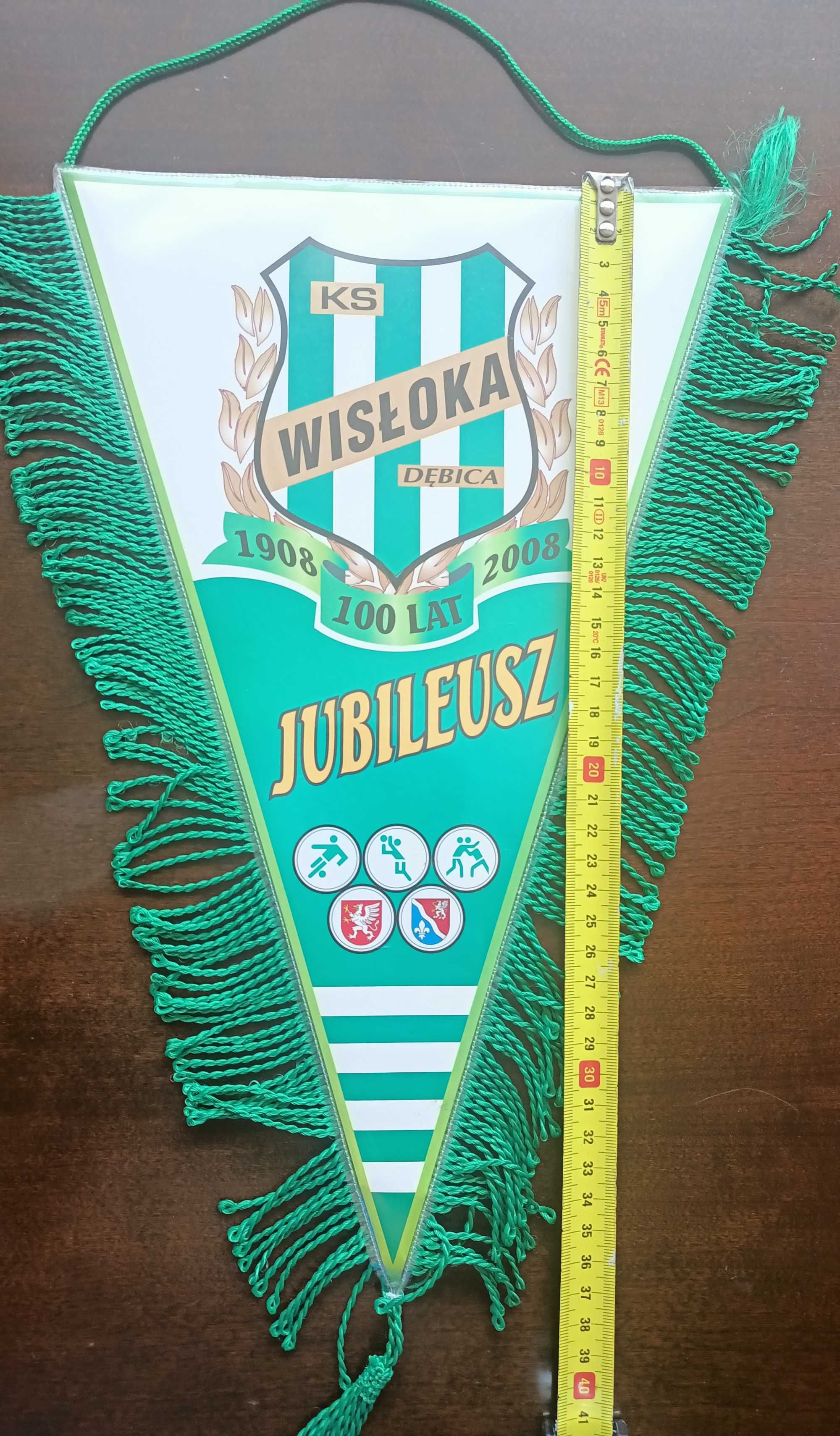 Jubileuszowy Proporczyk Wisłoka Dębica 100 lat unikat