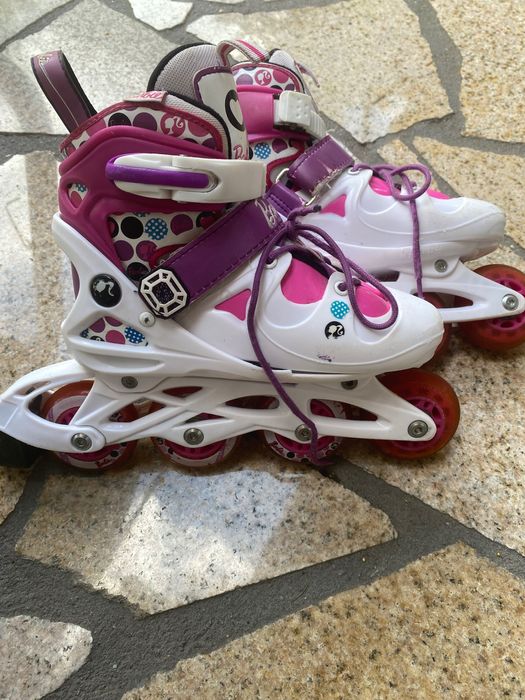 Różowe rolki barbie