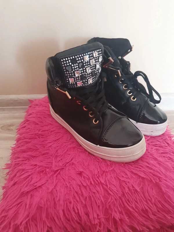Czarne sneakersy rozmiar 37