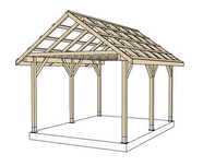 Altana Wiata Garażowa Carport 360 x 460 cm