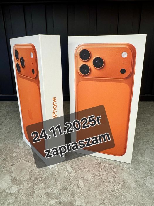 iPhone 17 Pro Max 256GB orange NOWY SALON POLSKA