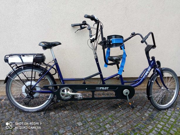 Tandem rower dwuosobowy elektryczny rehabilitacyjny