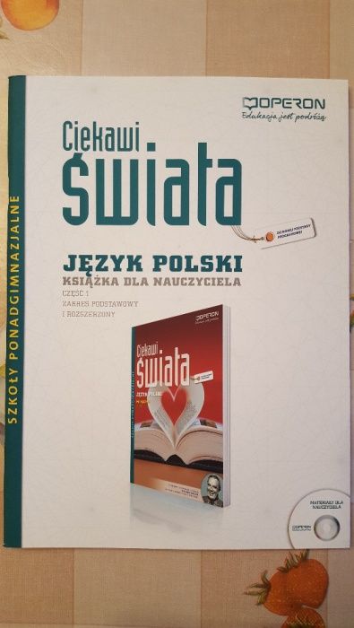 Język polski 1 Ciekawi świata Książka dla nauczyciela ZPiR +CD