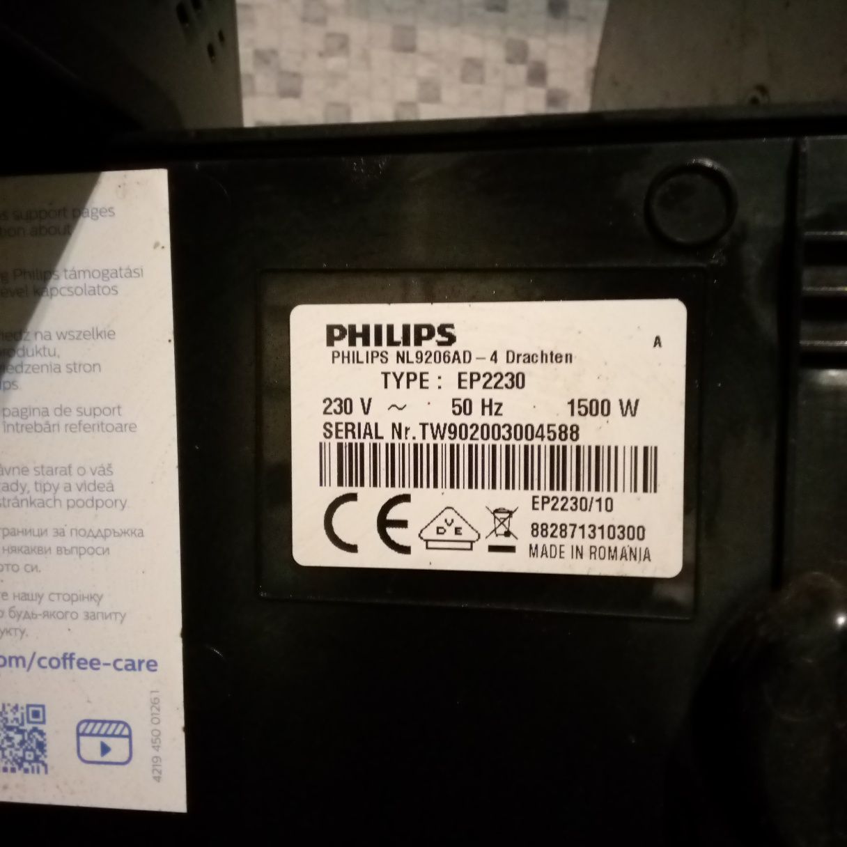 Ekspres do kawy Philips EP2231/40 – seria 2200 LatteGo