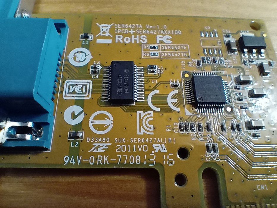 Karta rozszerzeń Sunix seria 6427A PCI-Express x1