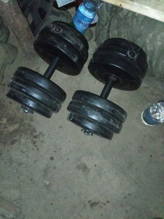 Гантели 2×25 пластик