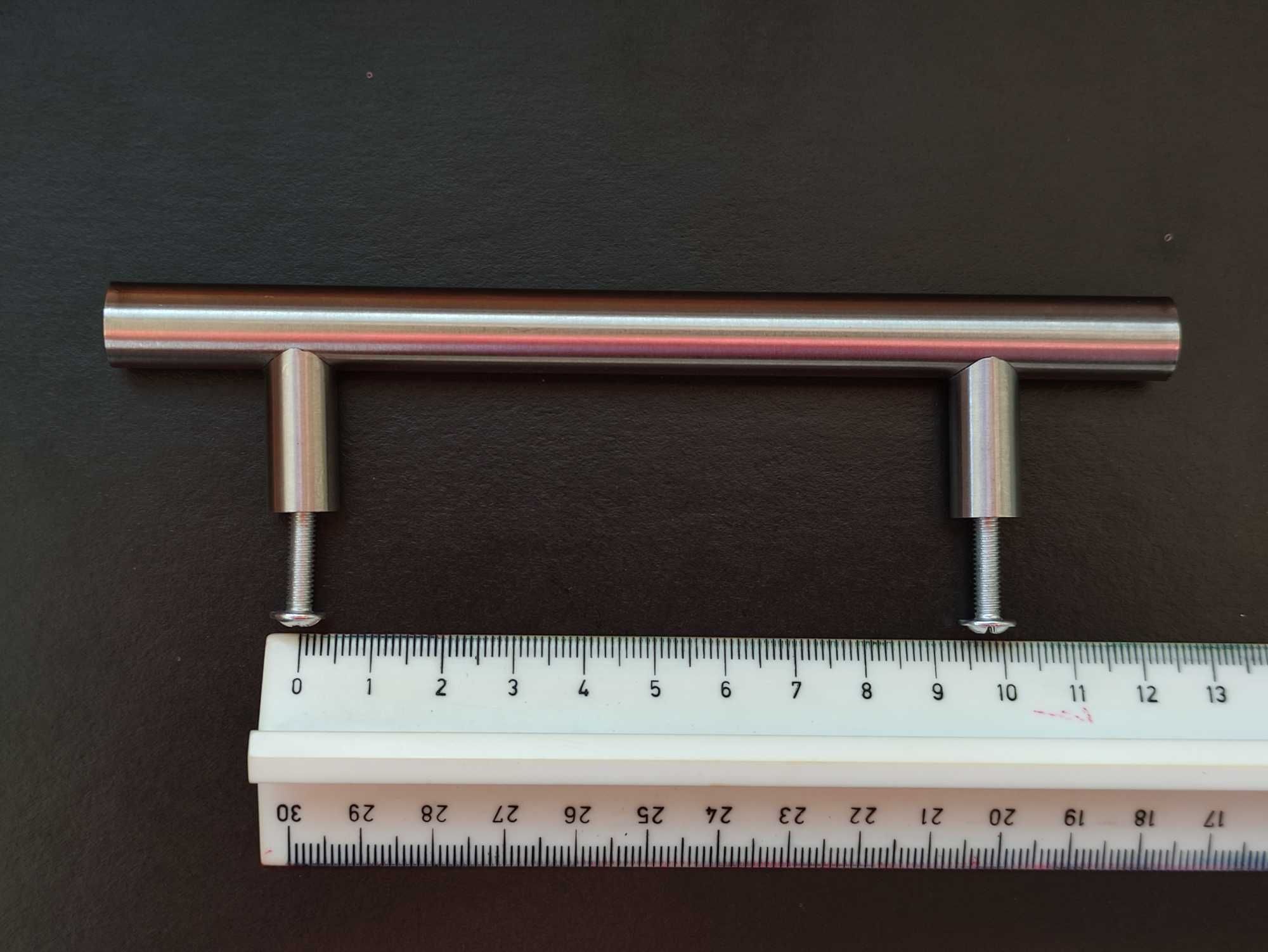 Нові меблеві ручки трубчасті з нержавіючої сталі - 12 шт, кріпл. 96 мм