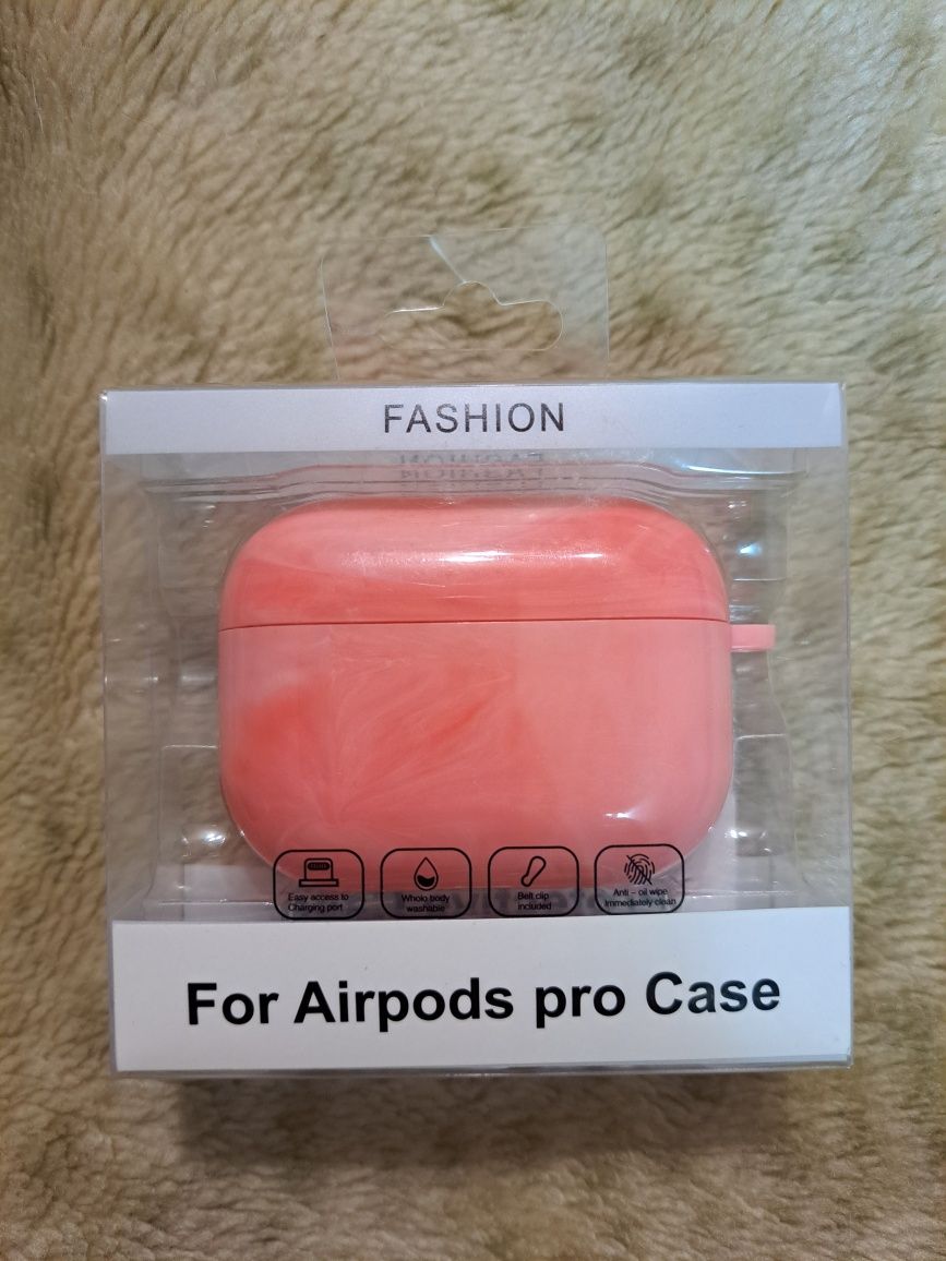 Чехол на air pods pro,новые(голубой,розовый)