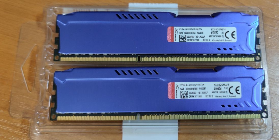 Kingston HyperX Fury Blu DDR3-1866 MHZ 16GB (2X8GB) (HX318C10FK2/16)