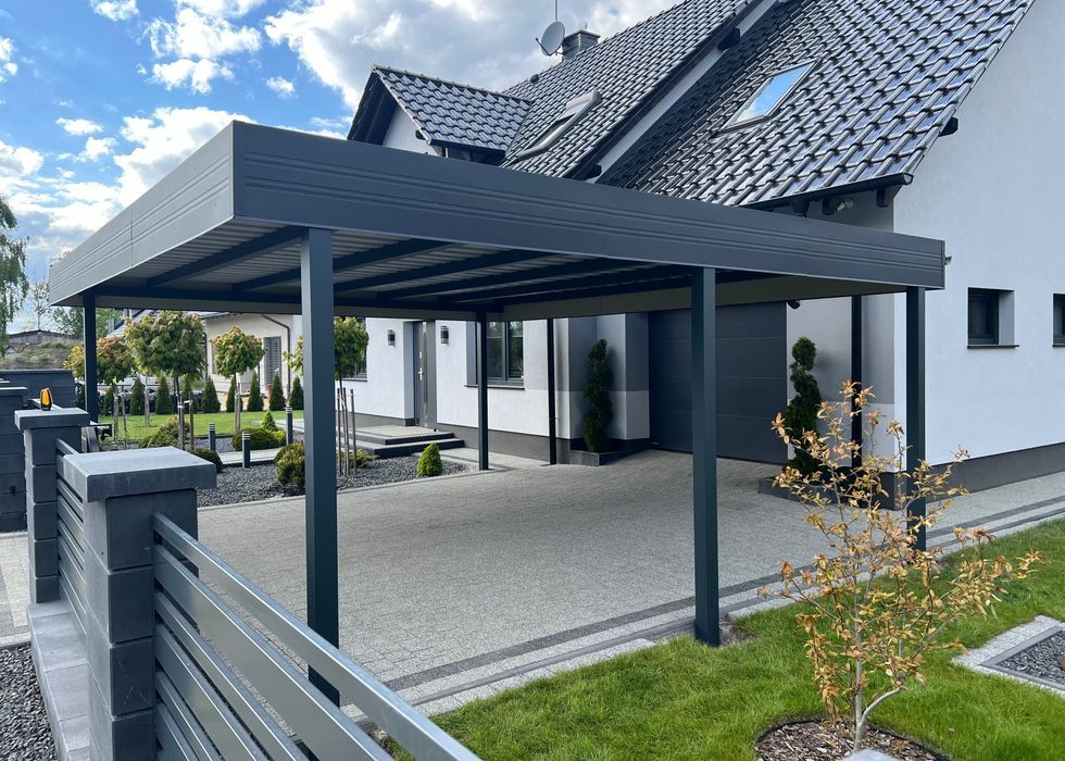 Wiata 6x6 - wiata samochodowa garażowa dwustanowiskowa pod wymiar