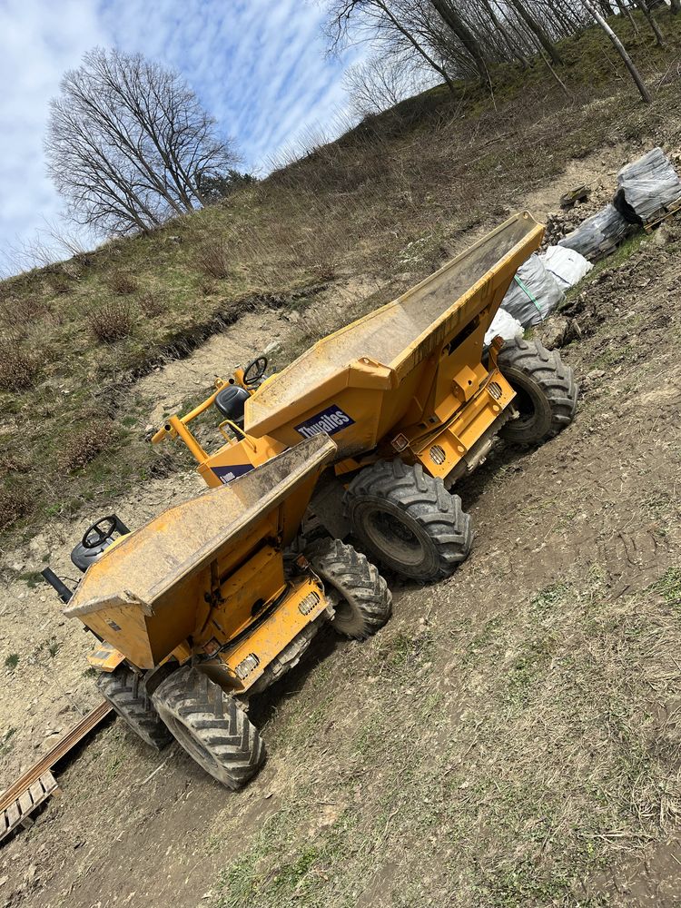 Wozidło Thwaites 3T , 6 T.  Walec wibracyjny Hamm , Ładowarka Terex