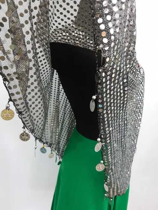 Narzutka bluzka z cekinami taniec brzucha arabska. S008