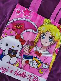 Sailor Moon- Torba na zakupy - Usagi Tsukino/ Hello Kitty. Nowa.