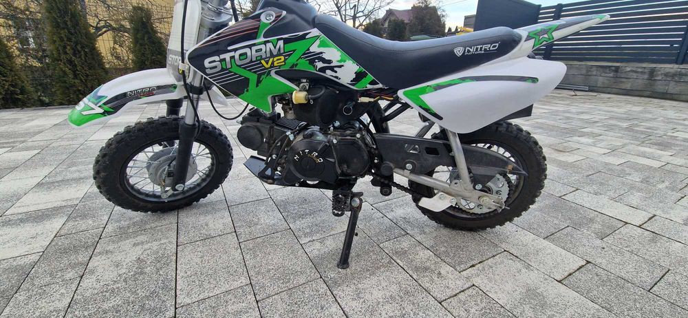 Cross mini  STORM 70 cc AUTOMAT MINI PIT BIKE 10" kros mini Storm V2