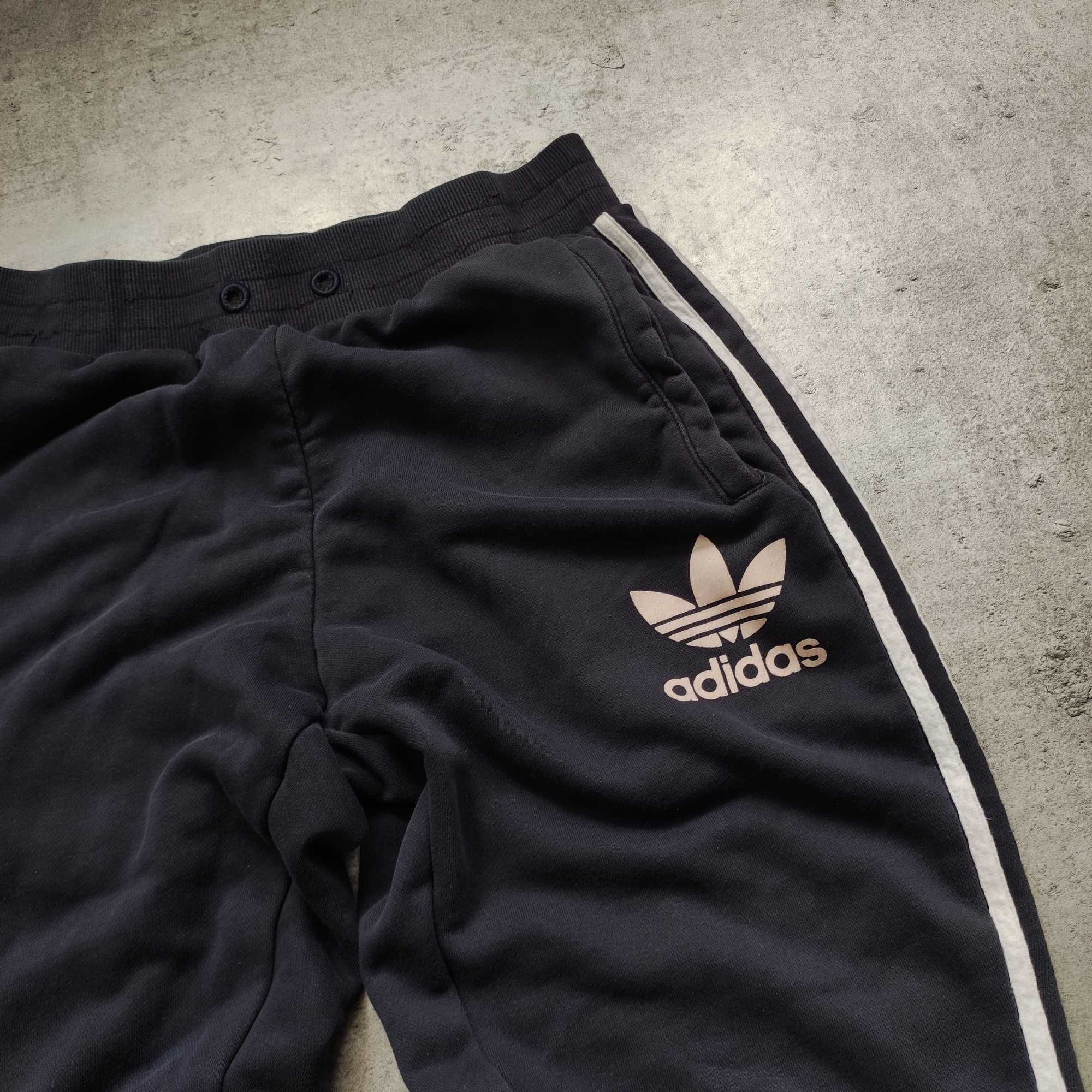 MĘSKIE Dresy Sportowe Granatowe 3 Paski Originals Logo Spodnie Casual