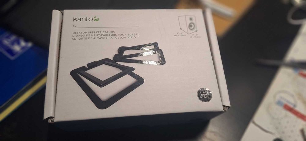 Kanto - S2, Suportes de Alto-falante de Mesa - Preto