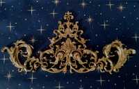 Dekor, aplikacja ornament do mebli, ram, luster, barokowy styl