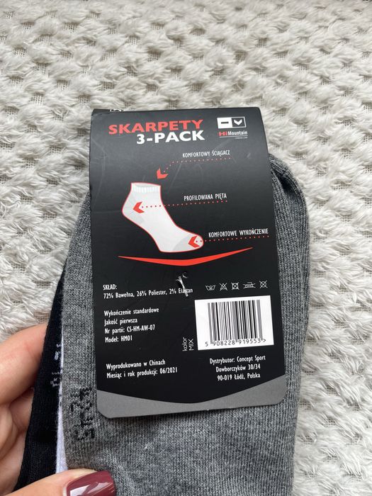 Krótkie skarpetki 3 pary