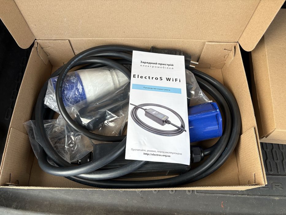 Зарядний пристрій, зарядна станція, зарядка ElectroS WiFi 32А