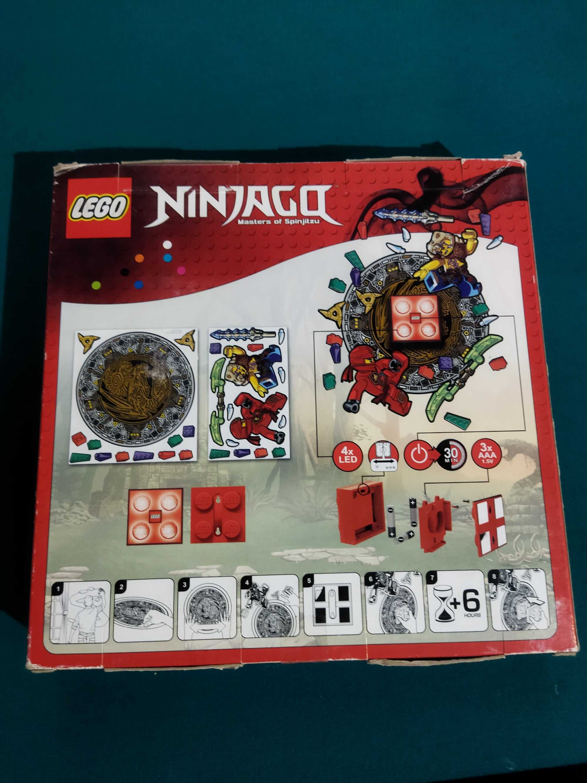LEGO LGL-NI4L Lampka klocek Ninjago KAI + naklejka