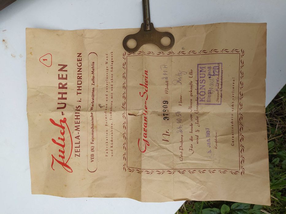 Zegar kominkowy Junghans vintage