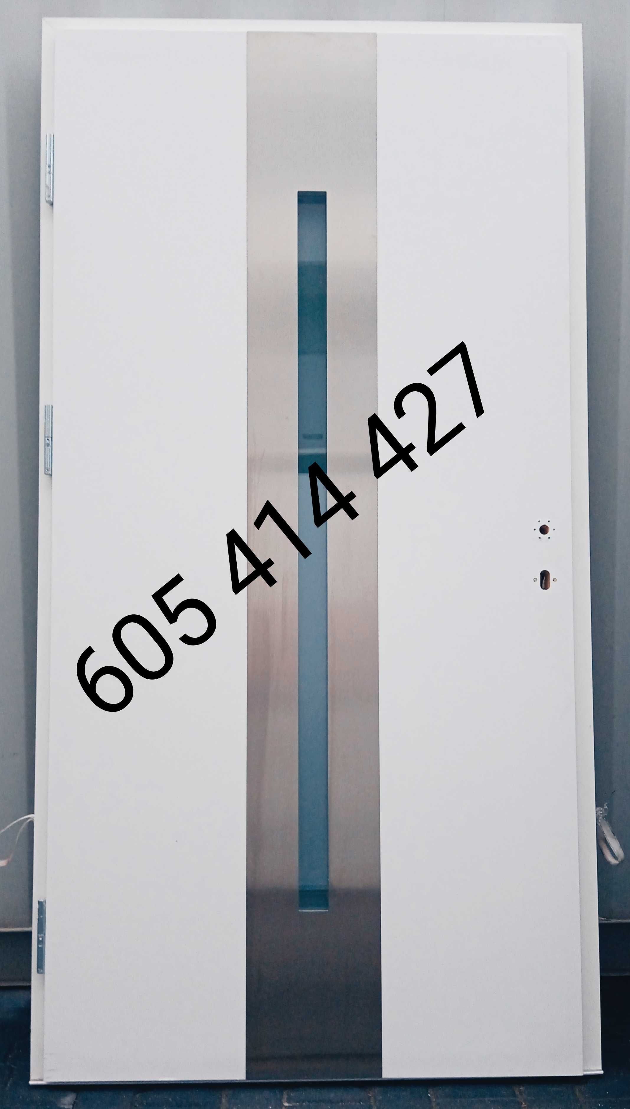 Drzwi aluminiowe 110x210, pochwyt, NOWE/ WYPRZEDAŻ MAGAZYNOWA/wysyłka