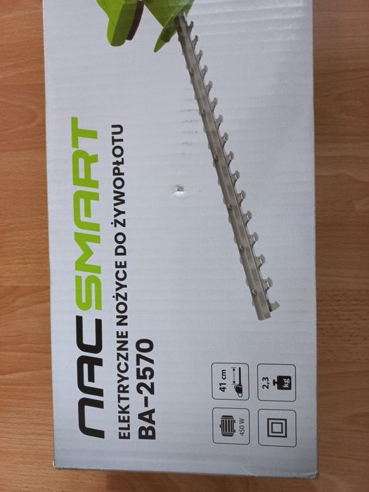 Elektryczne nożyce do żywopłotu NAC Smart  moc 450 w Ostrze 41 cm