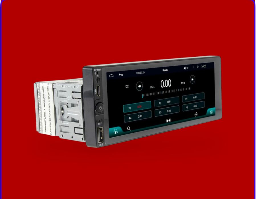 Магнітола 1дін з великим дисплеєм Cyclone MP-5001